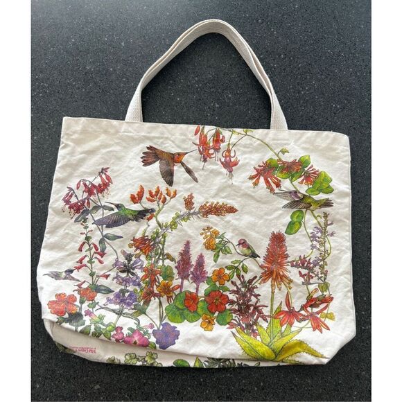 Vintage Wild Cotton Medium Hummingbird Graphic tote bag - Picture 4 of 5